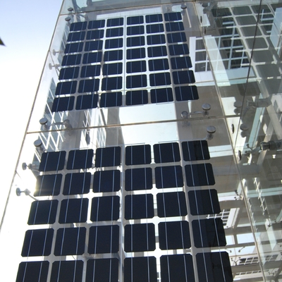 PREC Safety BIPV Solar Module Bifacial Monocrystalline PV Panel Untuk Atap Rumah