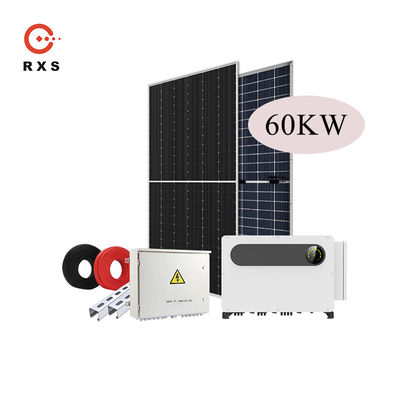 Penyimpanan Energi Surya Lengkap Pada Tata Surya Hibrida Grid 60KW 100KW 1MW