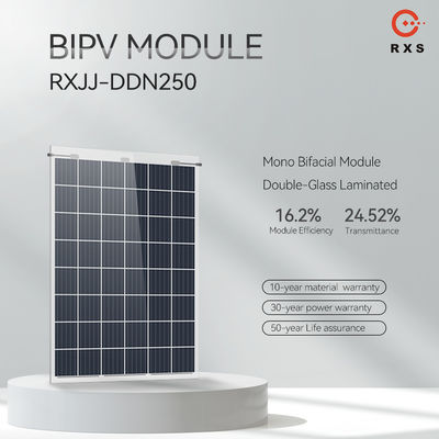 Rixin Transparan Efisiensi Tinggi Panel Surya BIPV Modul Surya Mono 200w 250w