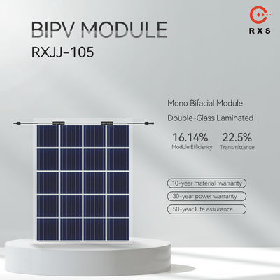 Sistem Tenaga Baterai Energi Baterai BIPV Panel Surya Terbarukan 300W Untuk Carport Rumah